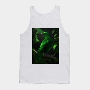 Beautiful Green Bird Tank Top